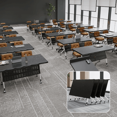 Minimalist Foldable Conference Table Ideal for Training and Business Meetings
