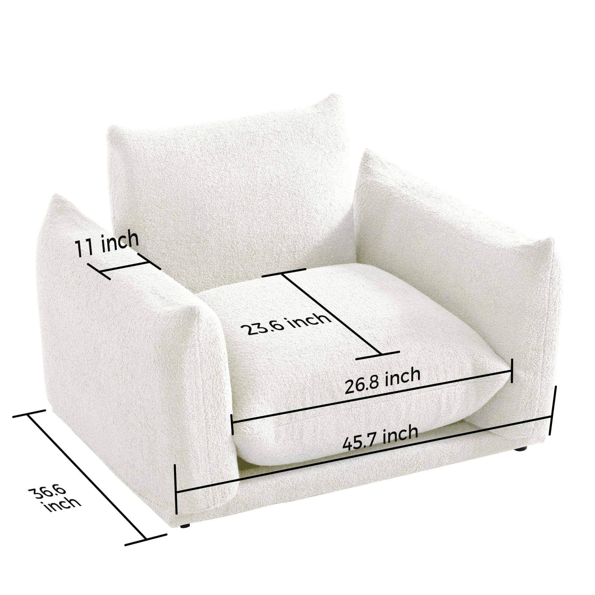 Oversized modern modular cloud sectional couch with lambswool fabric and chaise lounge