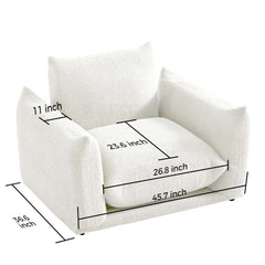 Modern Modular Cloud Sectional Couch Lambswool Fabric Chaise Oversized Sofa