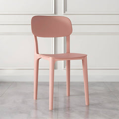 Nordic Backrest Stackable Acrylic Chair with Acrylic Legs for Dining Room Dining Chairs