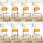 Transparent acrylic dining chair with modern design, perfect for living room and kitchen seating