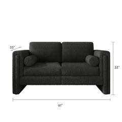 Modern Single Upholstered Sofa Armchair Teddy Fabric or Cotton Linen Blend Options