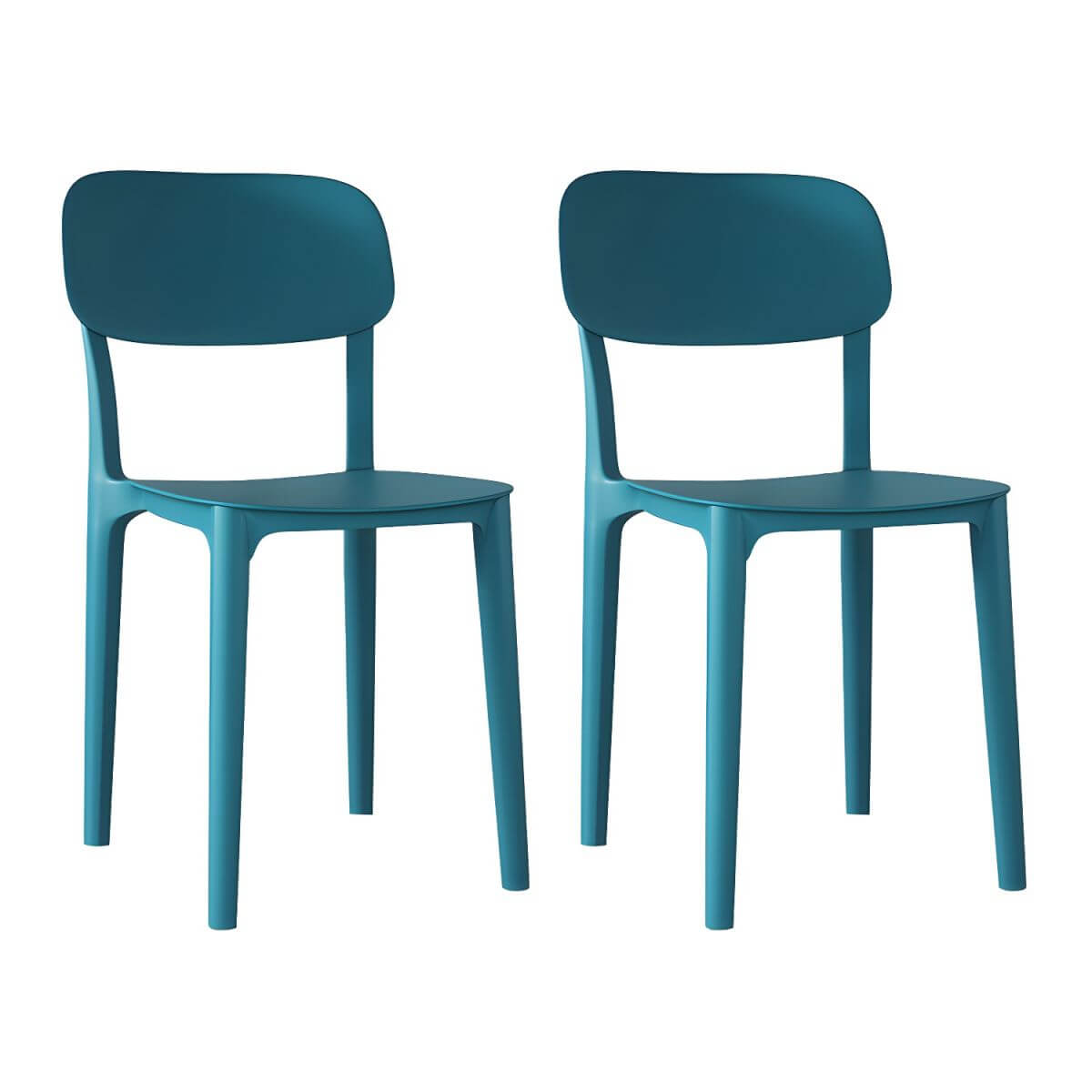 Stackable Nordic acrylic dining chair with backrest and acrylic legs
