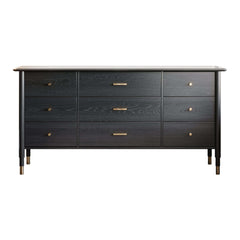 63in Wide 9 Drawer Sideboard Kitchen Furniture Storage Cabinets