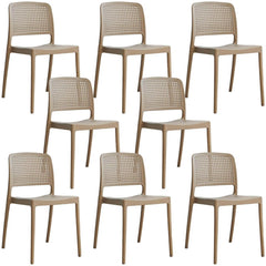 Modern Stackable Plastic & Acrylic Side Chair for Kitchen & Dining Dining Chairs