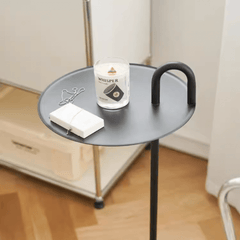 Contemporary Terrazzo Side Table with Easy-Move Design and Eco-Friendly Coating