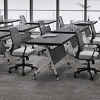 Foldable minimalist conference table perfect for business meetings and training sessions