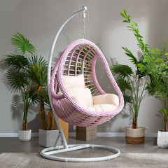 Waterproof Tropical Porch Swing with Stand Alloy with Pads & Chain & Stand Porch Swings