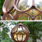 Ball Cage Metal Outdoor Table Lamp – Vintage Bronze Finish