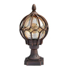 Ball Cage Metal Outdoor Table Lamp – Vintage Bronze Finish
