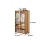 Bamboo Cane-Front Wardrobe Armoire With Soft-Close Storage Dimensions