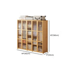 Bamboo Cane-Front Wardrobe Armoire With Soft-Close Storage Dimensions