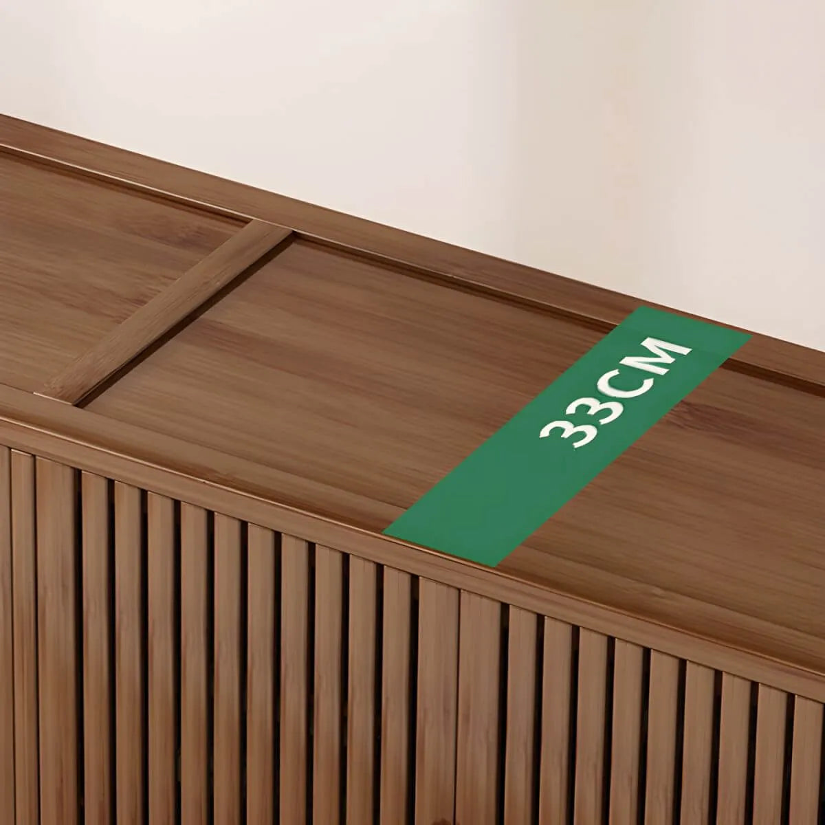 Bamboo Open-Top Wardrobe Armoire With Closed Storage Cabinet
