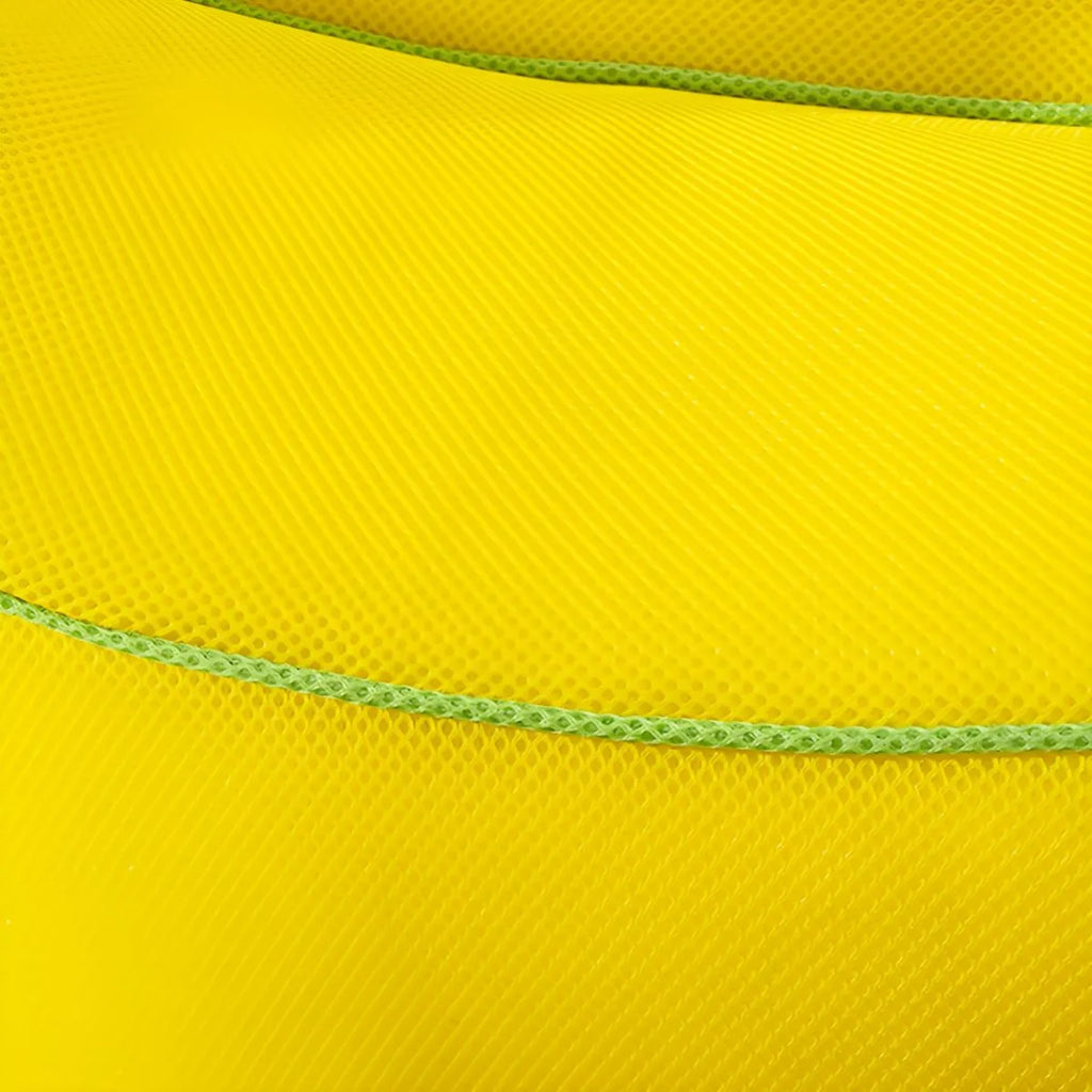 Banana-Shaped Yellow Fabric Bean Bag Lounger with Removable Cover