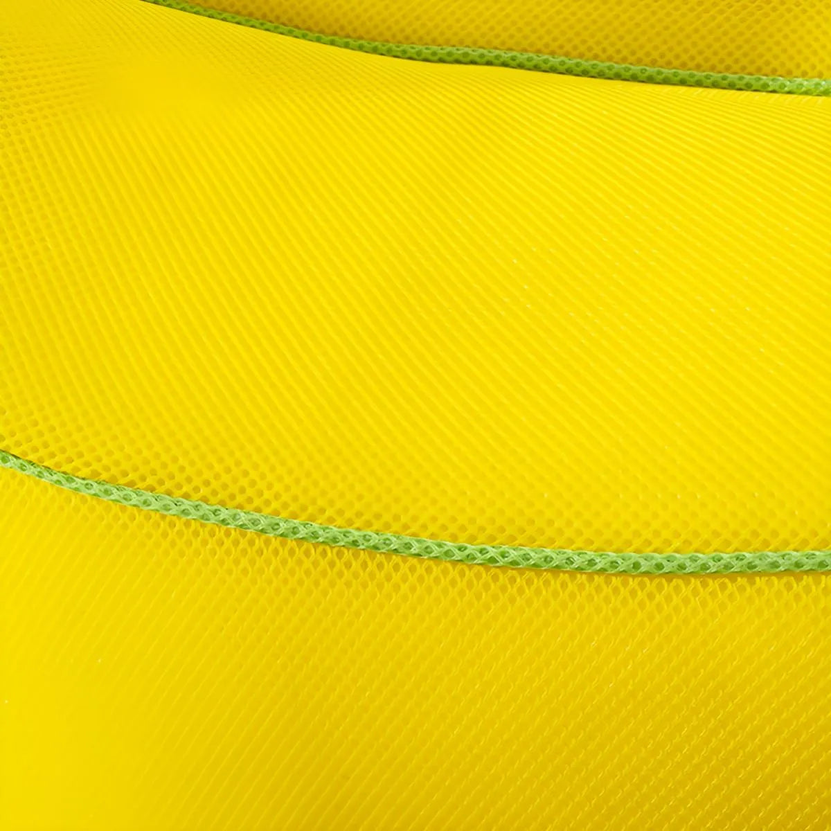 Banana-Shaped Yellow Fabric Bean Bag Lounger with Removable Cover