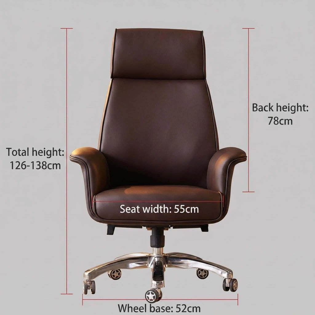 Baron Executive High-Back Leather Office Chair