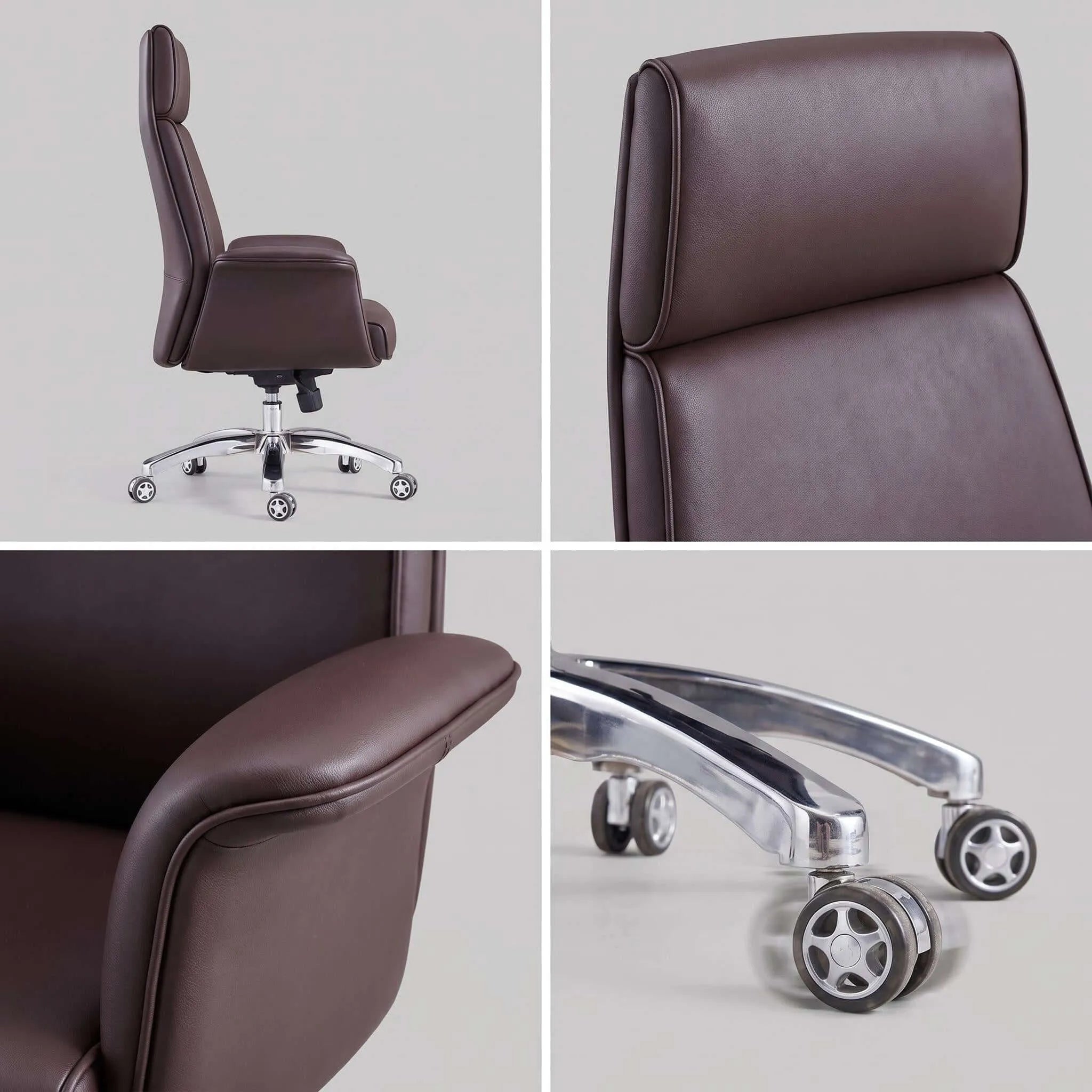 Baron Executive High-Back Leather Office Chair Image secondaire du produit