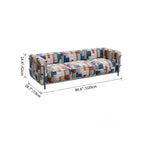 Bauhaus Plaid Sofa with Stainless Steel Frame for Artful Living Rooms Dimensions