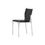 Bauhaus Saddle Leather Dining Chair with Polished Steel Frame