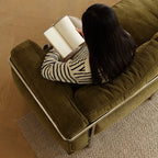 Bauhaus Sofa Series With Exposed Steel Frame and Deep Plush Lounge Seats