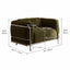 Bauhaus Sofa Series With Exposed Steel Frame and Deep Plush Lounge Seats Dimensions