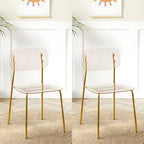 Transparent acrylic dining chair with modern design, perfect for living room and kitchen seating