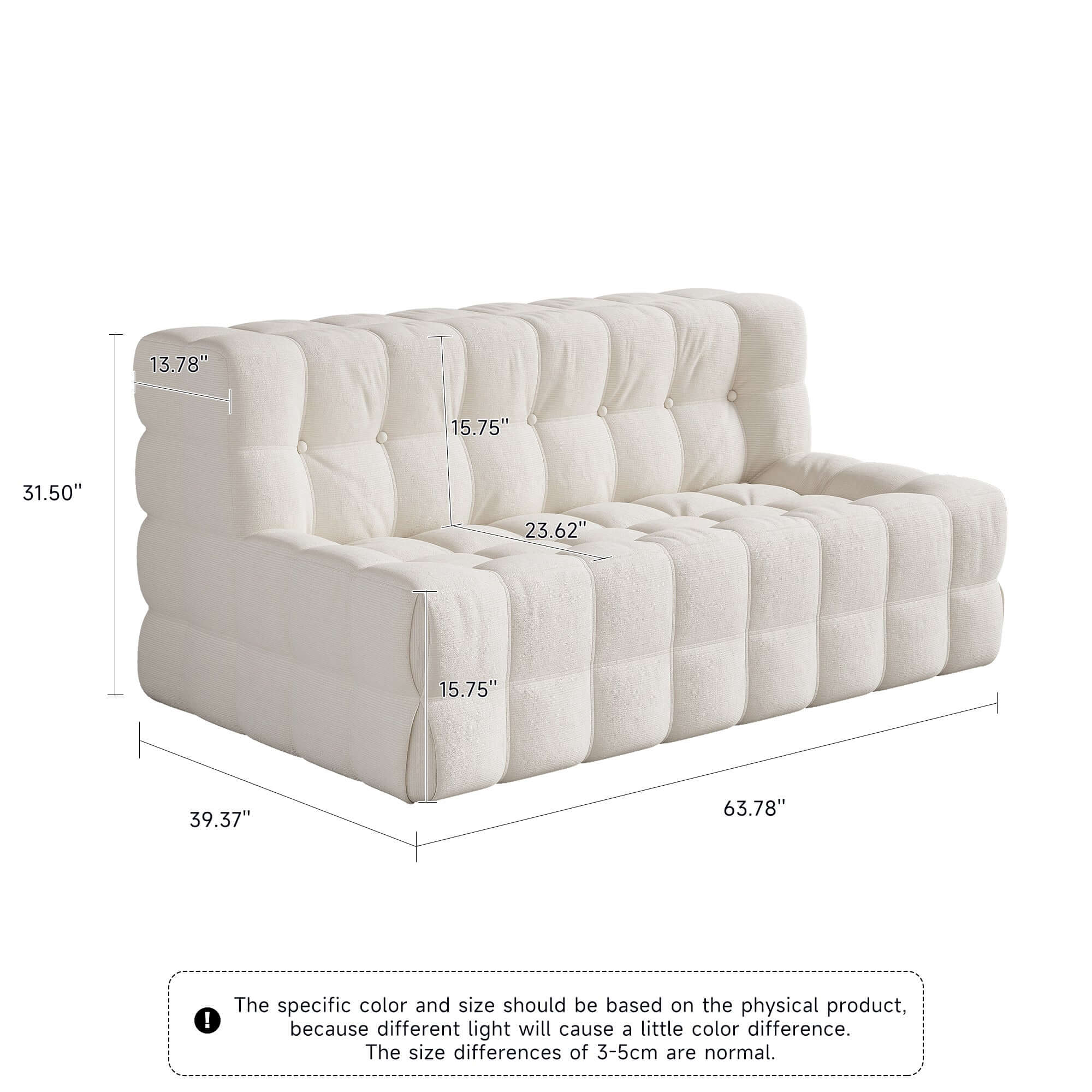 Comfortable tufted corduroy bean bag chair with soft upholstery, perfect for lazy lounging