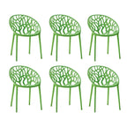 Scandinavian style sloped arm chair made of plastic and acrylic, ideal for kitchen and dining areas