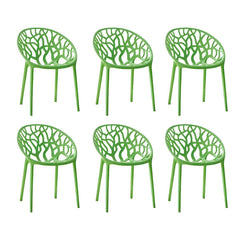 Scandinavian Style Plastic & Acrylic Sloped Arm Chair for Kitchen & Dining Dining Chairs