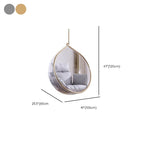 Silver and Aurous stainless alloy porch swing with stand, cushions, and chain for outdoor comfort