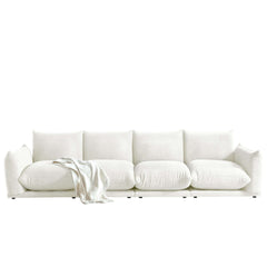 Modern Modular Cloud Sectional Couch Lambswool Fabric Chaise Oversized Sofa