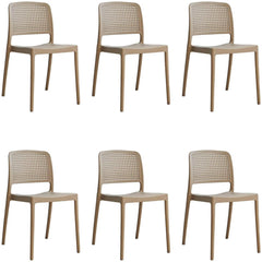 Modern Stackable Plastic & Acrylic Side Chair for Kitchen & Dining Dining Chairs