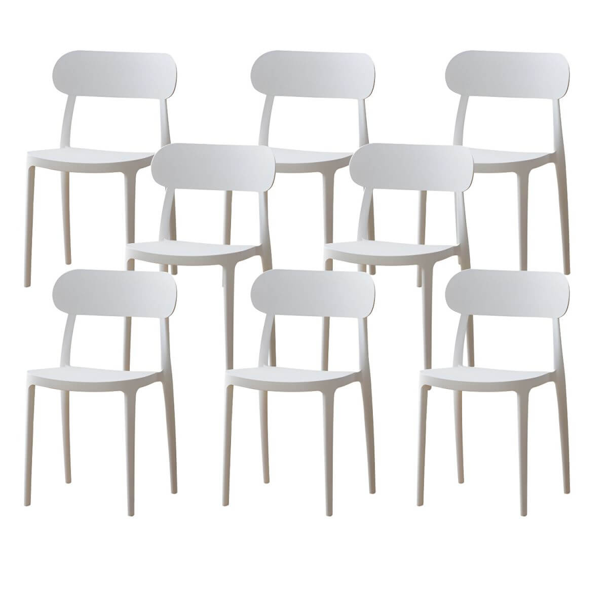 Modern Scandinavian dining chair made of plastic and acrylic, perfect for kitchen and dining areas