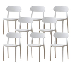 Modern Scandinavian Plastic & Acrylic Kitchen & Dining Chair Dining Chairs