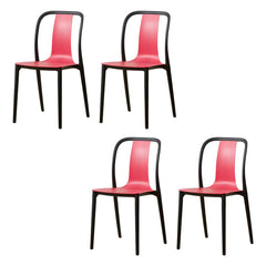 Modern Style Low-Back Plastic & Acrylic Side Chair for Kitchen & Dining Dining Chairs