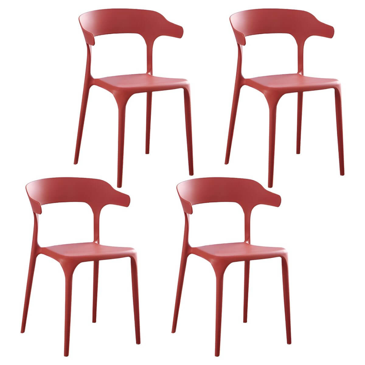 Acrylic Nordic dining chair with backrest and armrests, featuring clear acrylic legs