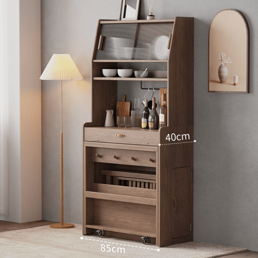 Space-saving folding table perfect for dining and work in small cozy homes