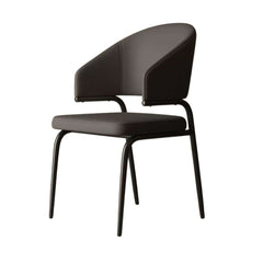 Modern Dining Chair with Durable Leather and Light Comfortable Cushion