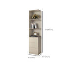 Beige Glass Front Wardrobe System With Display Shelves and Top Cabinets Dimensions