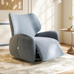 Beige Matte Velvet Recliner Chair: Stylish and Functional Comfort