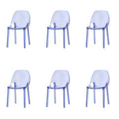 Home Indoor Armless Dining Chairs Acrylic Side Parsons Chair Dining Chairs