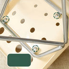 Stackable Scandinavian plastic and acrylic side chair with low back for dining