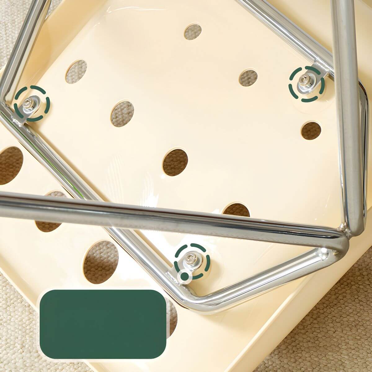 Stackable Scandinavian plastic and acrylic side chair with low back for dining