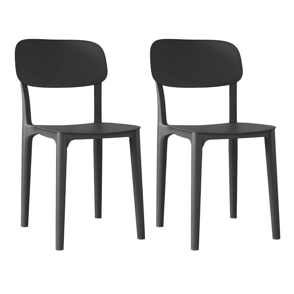Stackable Nordic acrylic dining chair with backrest and acrylic legs