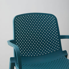 Modern Plastic Solid Back Side Chair 32"H Acrylic Dining Chair for Restaurant Dining Chairs