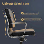 Birch Ergonomic Office Chair with Faux Leather Upholstery