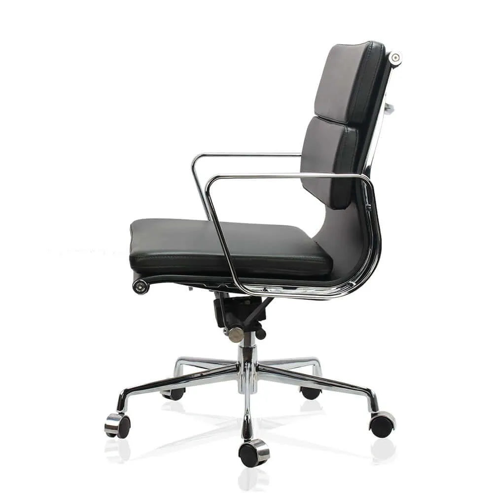 Birch Ergonomic Office Chair with Faux Leather Upholstery