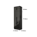 Black Glass Display Wardrobe Armoire With Soft-Close Storage Dimensions
