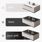 Black Gold Lift-Top Coffee Table With Hidden Storage