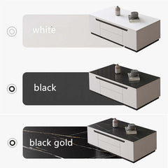 Black Gold Lift-Top Coffee Table With Hidden Storage